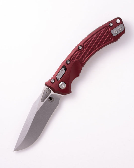 Microtech Gear Amphibian® Mini RAM-LOK® STONEWASH STANDARD FRAG ALUMINIUM MERLOT (137MRL-10FRMR)