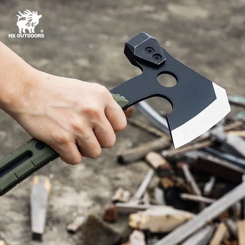 HX OUTDOORS IRONSIDE Hatchet | 12.83" Overall Length | 420 Blade | Green G10 Handle