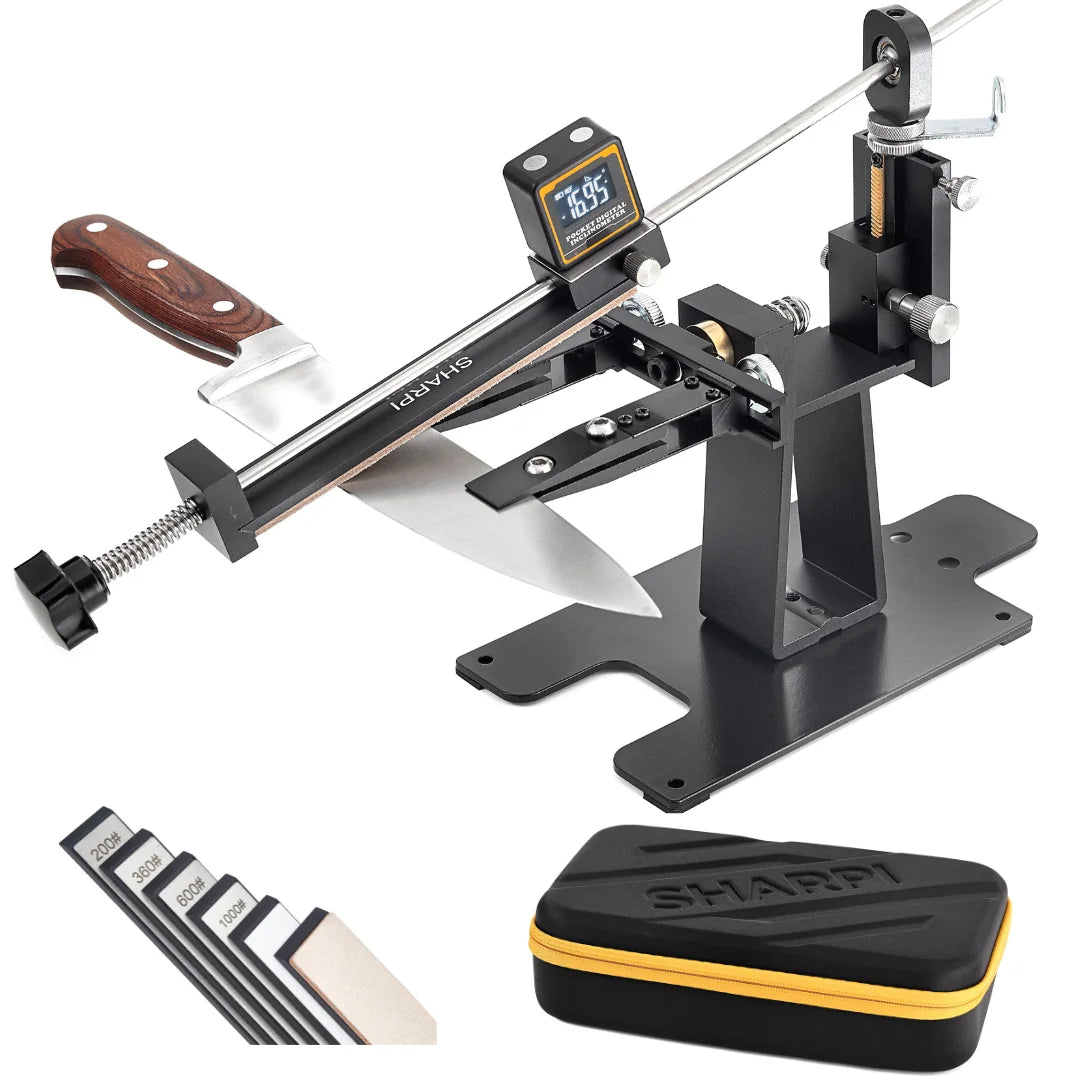 SHARPI SYSTEM knife sharpening system with protractor
