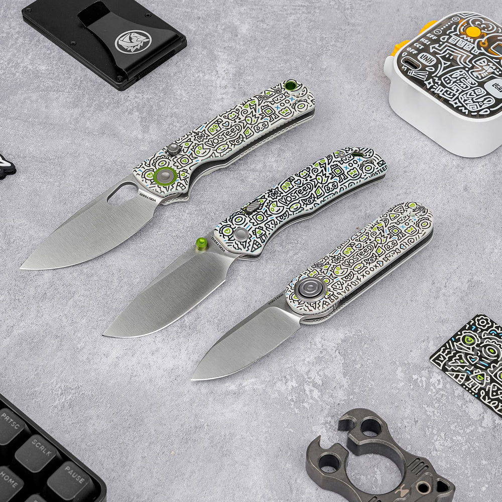 VOSTEED Corgi® V -Vanchor Lock® (2.36" 14C28N Blade & G10 Handle) - A3727