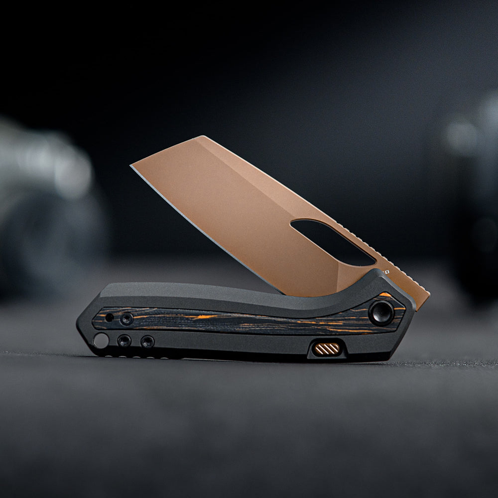 VOSTEED Kroc -Top Liner Lock (2.99" S35VN Blade & Aluminum & Topo G10 Handle) - A1802