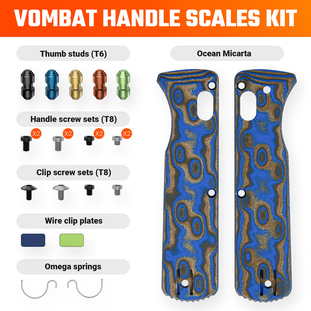 VOSTEED Vombat Handle Scales Kits- W0106
