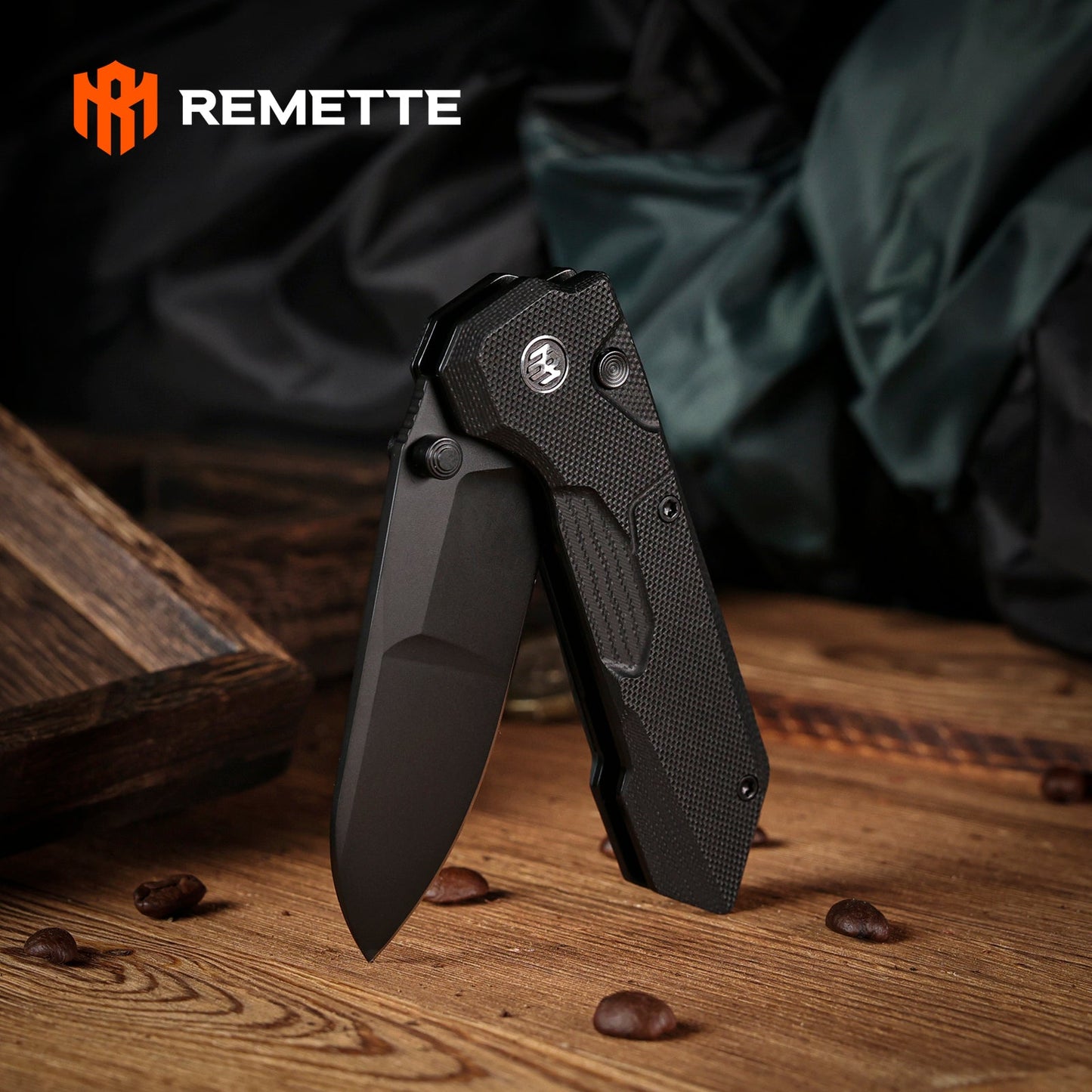 REMETTE RT-Cosmic Knife Button Liner Lock 14C28N Blade G10 Handle Outdoor Camping Knives RTCO-GB