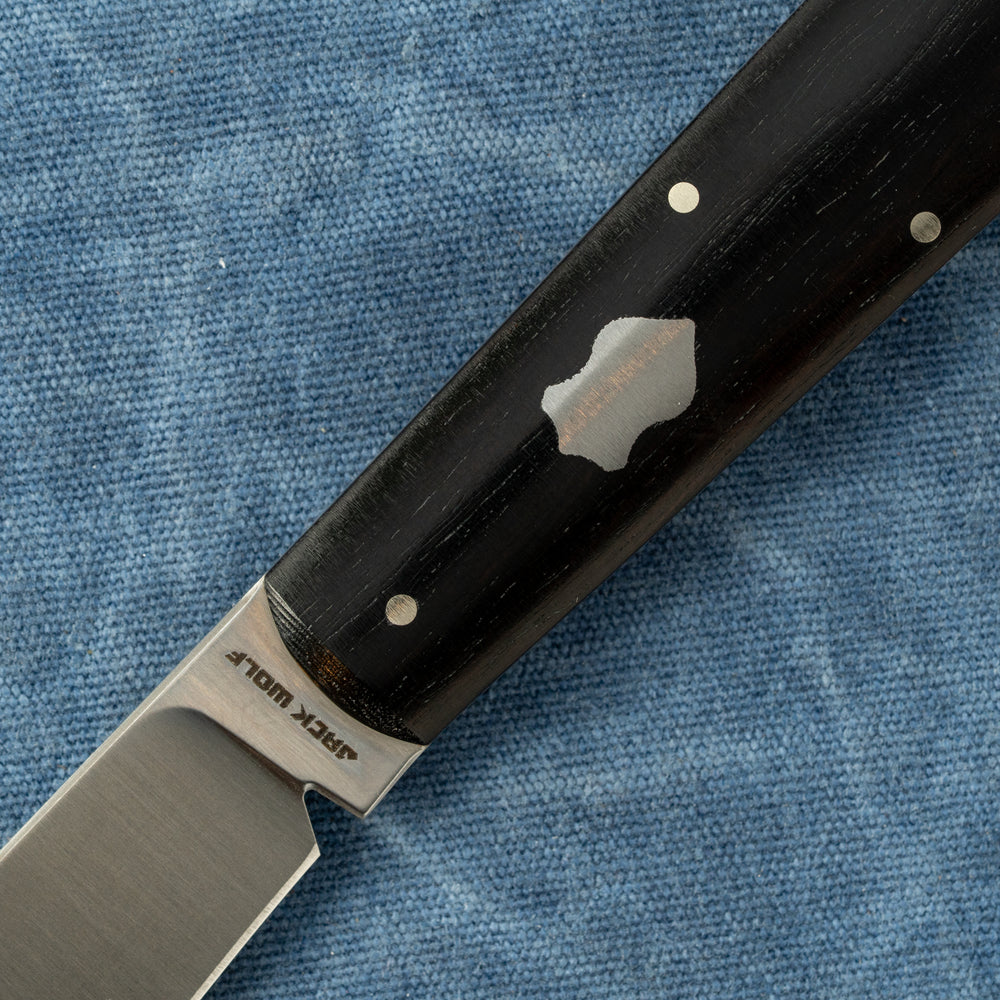JACK WOLF KNIVES Gateway FIXedc - Ebony Wood