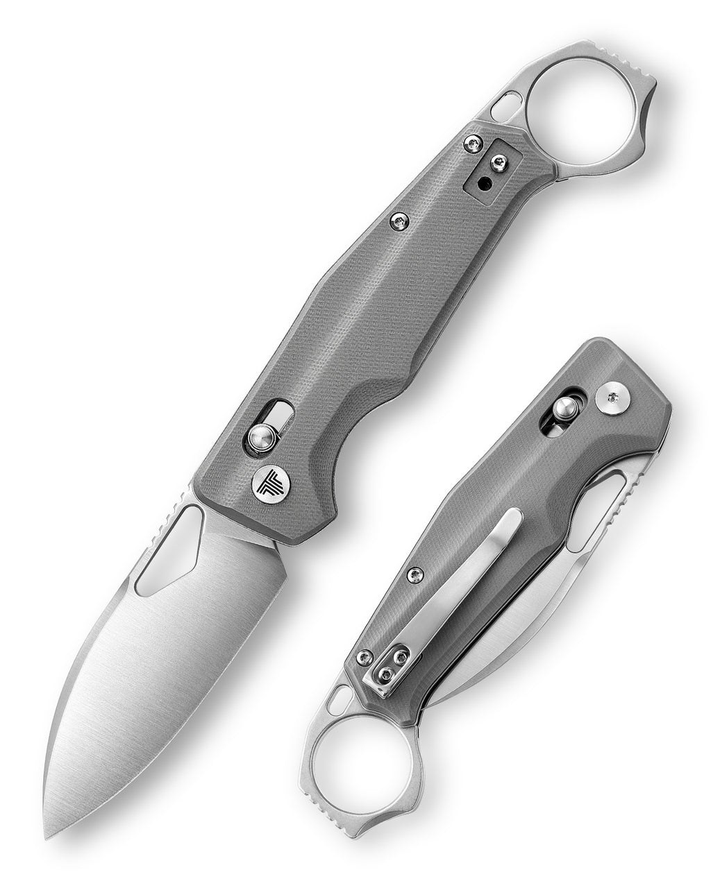 TRIVISA Sagitta-03g,Axis Lock Folding Pocket Knife,2.95" 14C28N Steel,G10 Handle