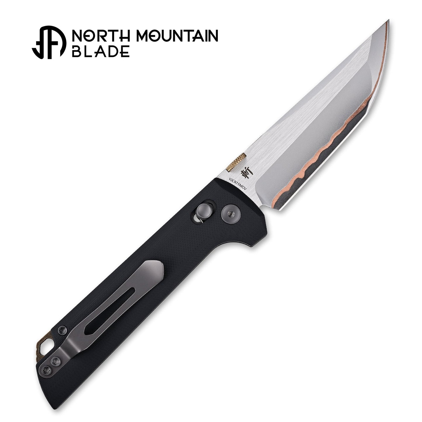 NORTH MOUNTAIN BLADE 2418-BK-5 Crossbar Lock 5-Layer Copper Steel 3.5" Blade Japanese-style tactical folding knife