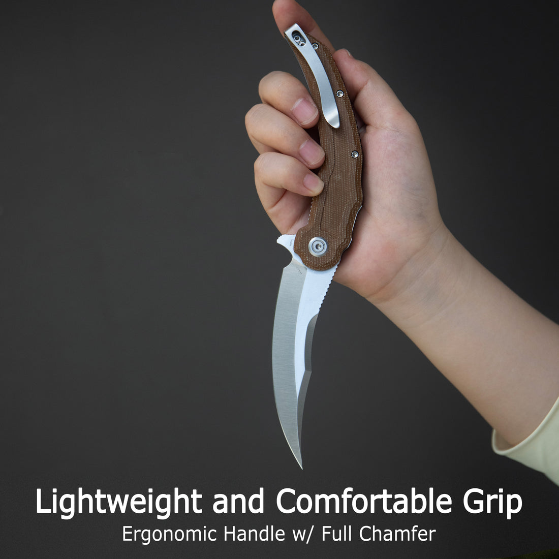 Kubey Crest Liner Lock Pikal Folding Knife Red G10 Handle 3.78" Blackwash 14C28N KU346E