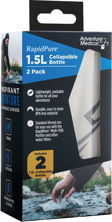 RapidPure 1.5L Collapsible Bottle 2pk
