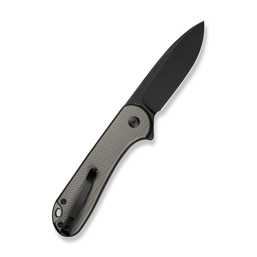 CIVIVI Button Lock Elementum II Flipper Knife Aluminum Handle (2.96" Nitro-V Blade) C18062PD-1