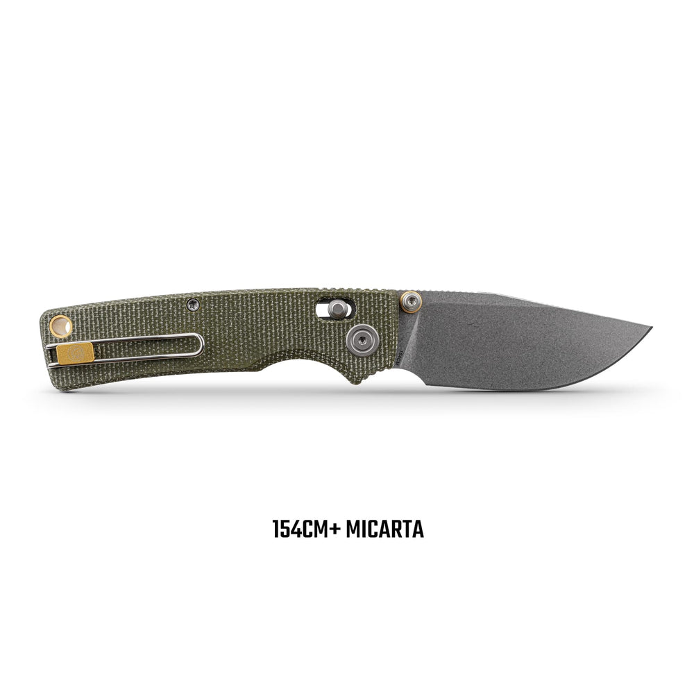 VOSTEED Porcupine ModSwap™ - Crossbar Lock Knife (3.08" 154CM Blade & Micarta Handle) - A3104