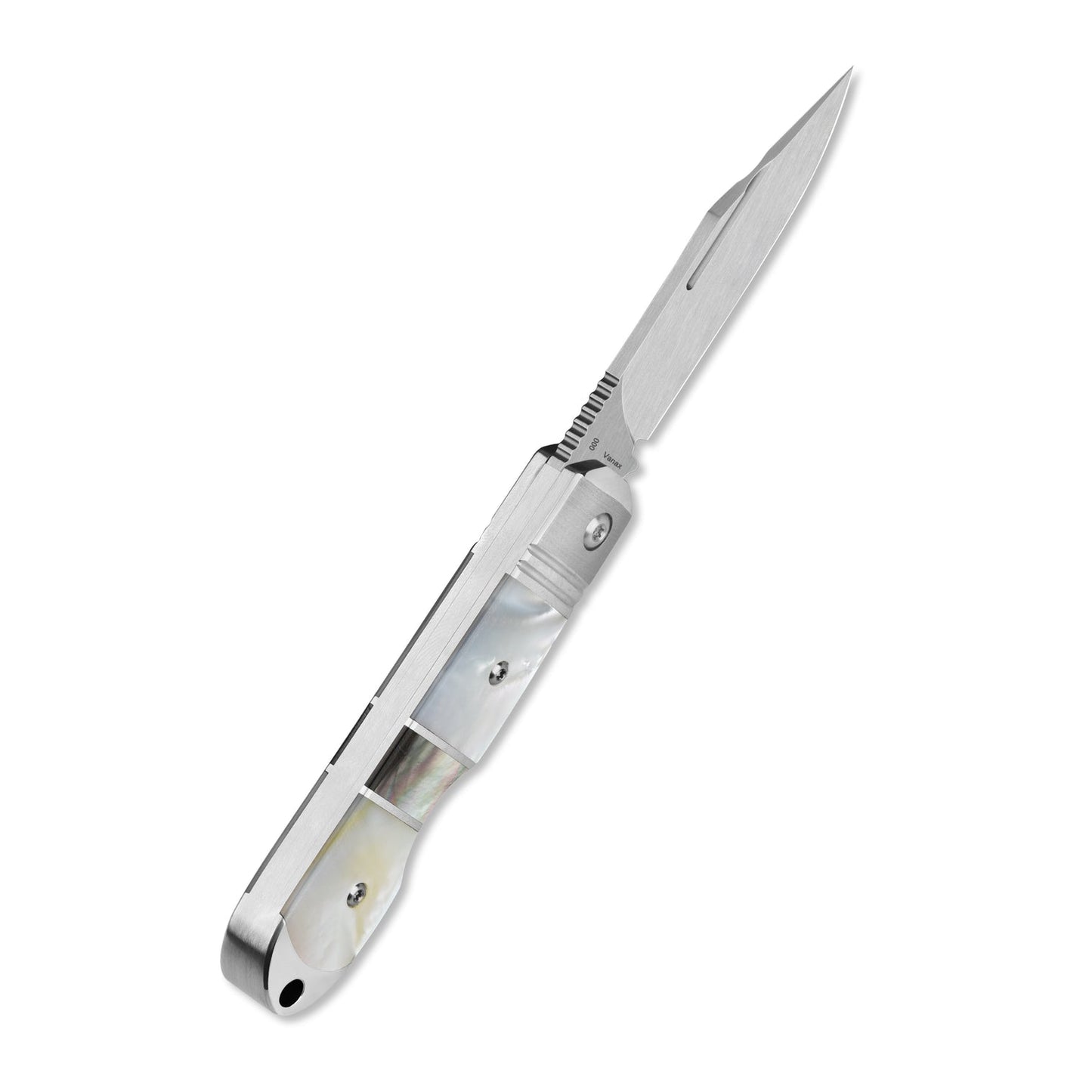 QSP Moray Slip Joint Pocket Knife Vanax blade Solid Mother of Pearl Handle-Limited Edition