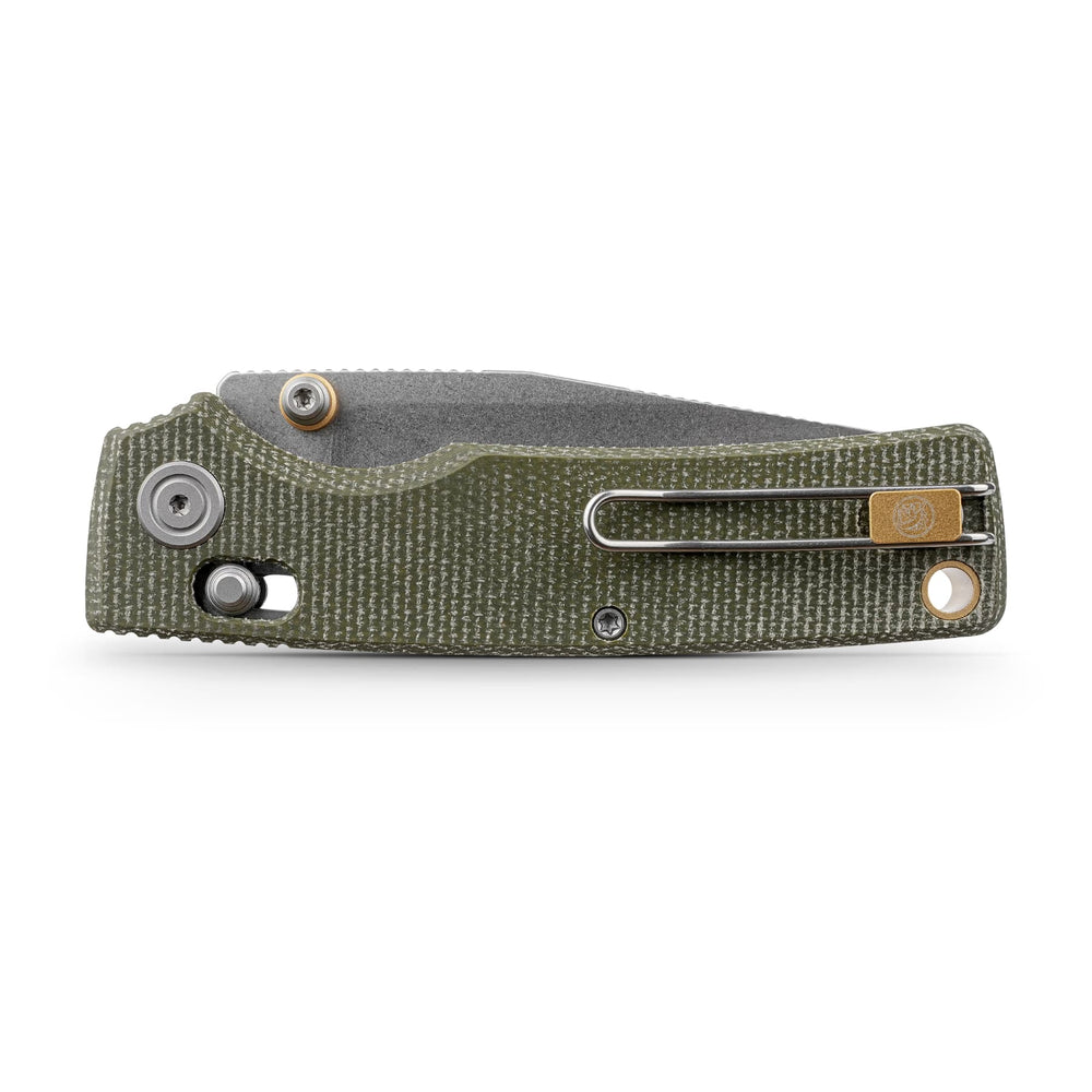 VOSTEED Porcupine ModSwap™ - Crossbar Lock Knife (3.08" 154CM Blade & Micarta Handle) - A3104