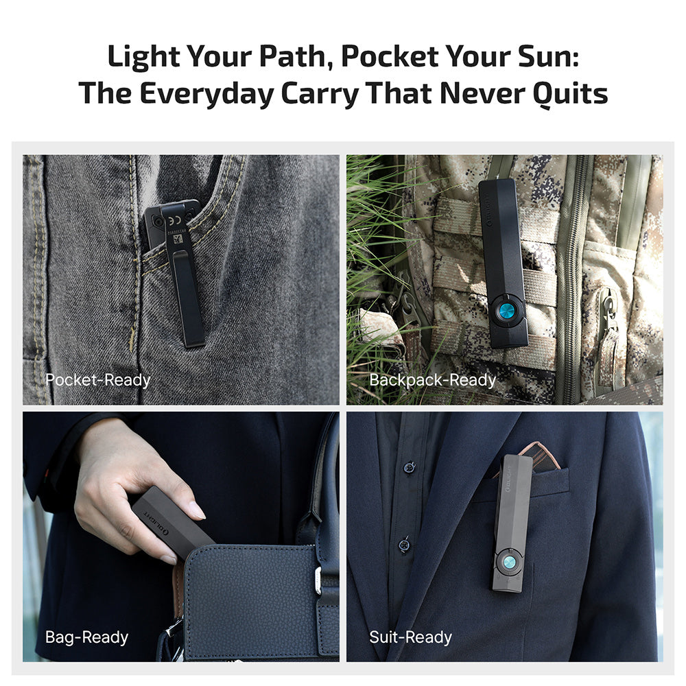 OLIGHT ArkPro Series – Flat Unibody EDC Flashlight with Multi-Light Sources