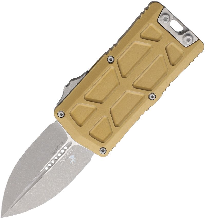 Microtech Auto Exocet II OTF D/E AP Tan