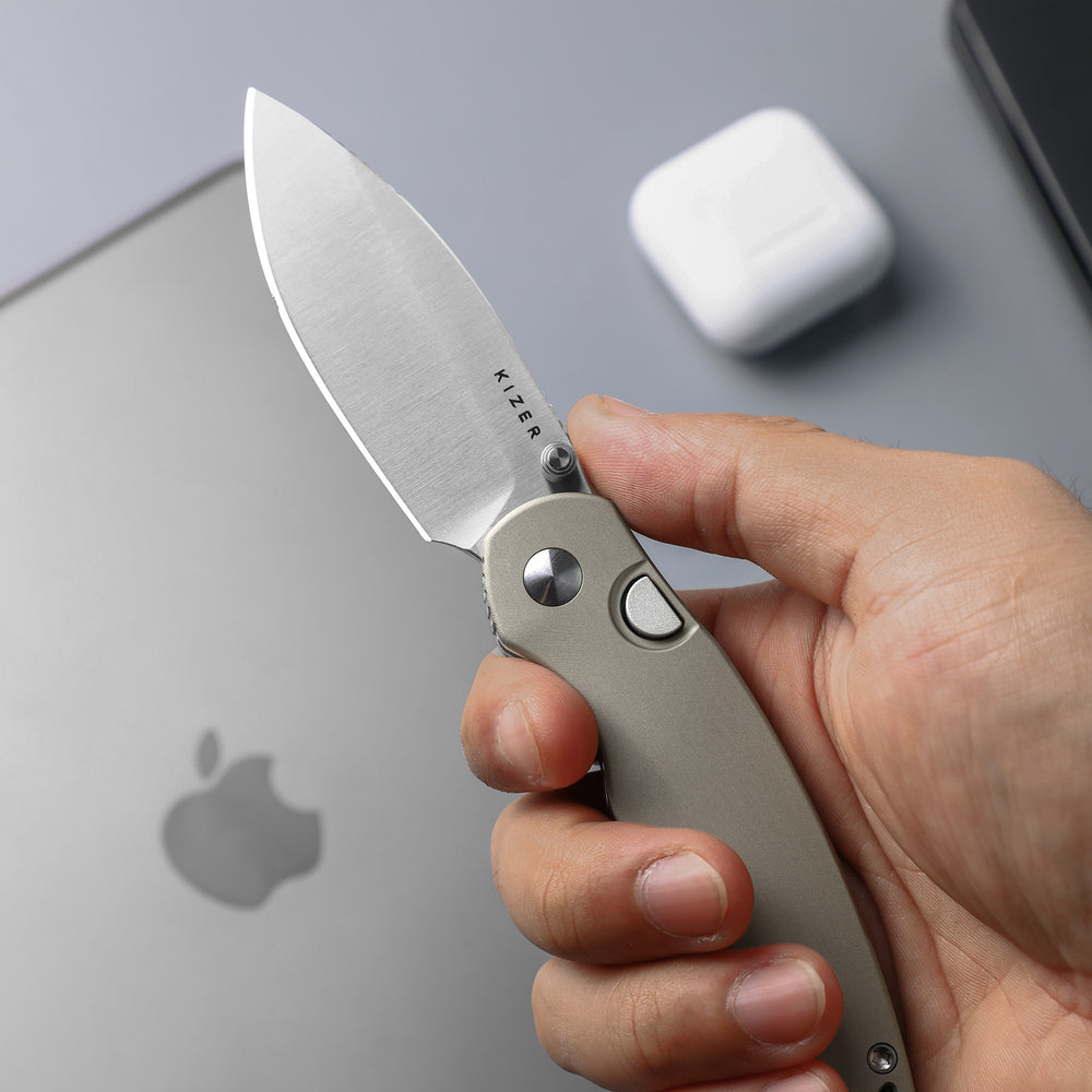KIZER CUTLERY Phoca BD | 14C28N | Aluminum | Button Liner Lock