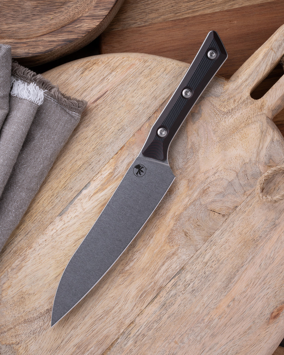 Microtech Gear Utility Knife Stonewash Standard Black Cherry G-10 (3400-10BC)