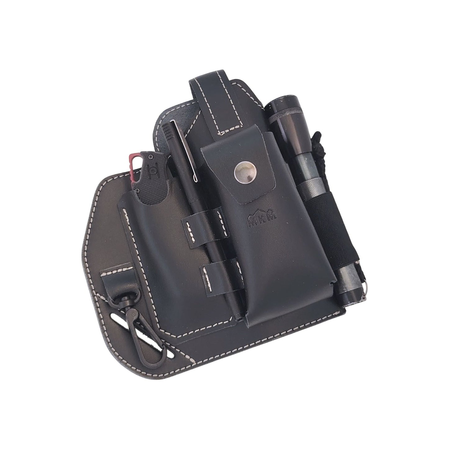MKM-MANIAGO KNIFE MAKERS EDC BELT ORGANIZER SHEATH, BLACK