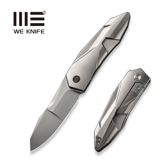 WE KNIFE CO LTD Solid Flipper Knife Titanium Handle (3.88" CPM 20CV Blade) WE22028-2