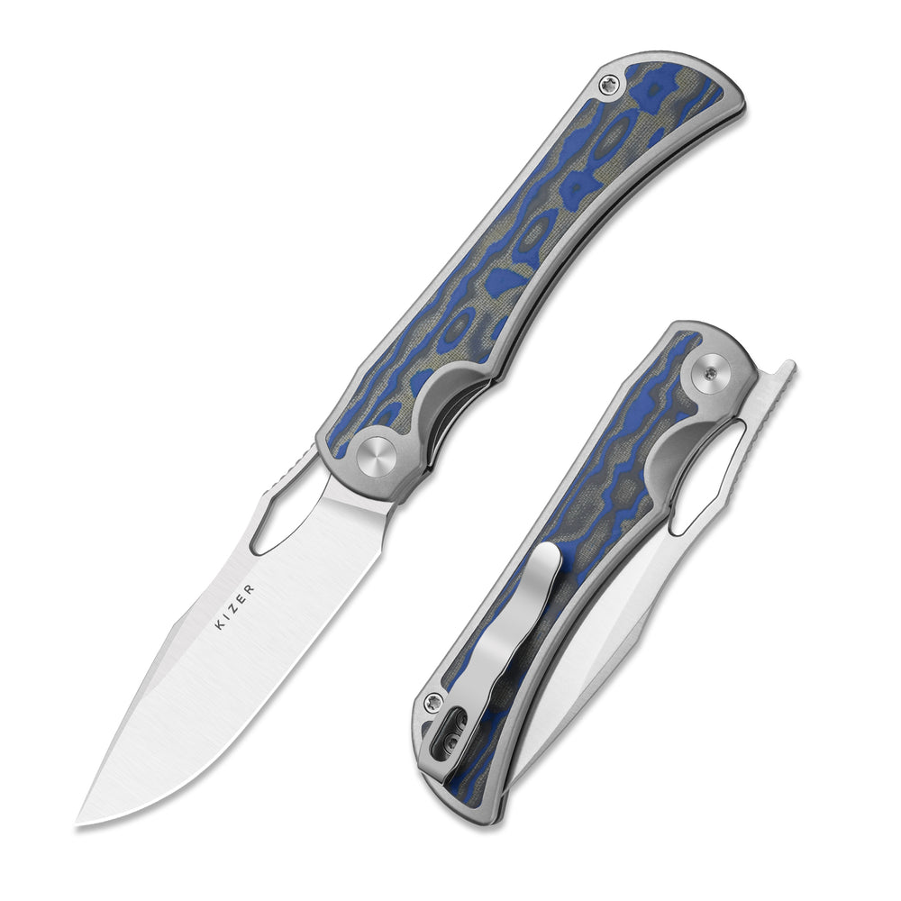 KIZER CUTLERY Allure | S45VN | Micarta With Vortex Pattern