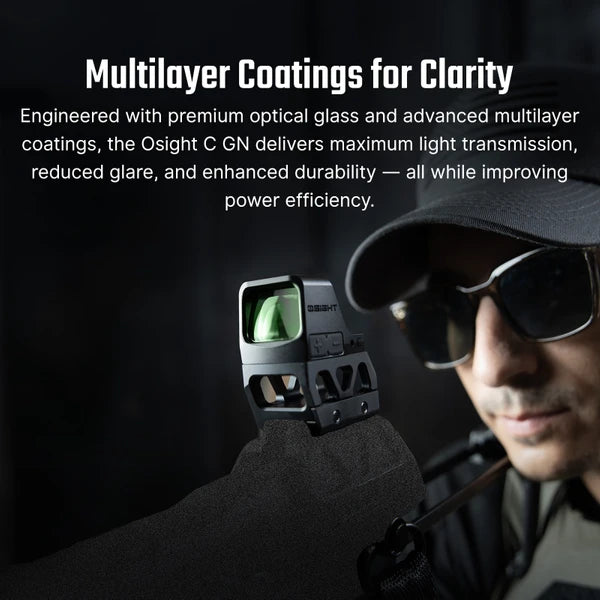 OLIGHT Osight C Open Reflex Optic with Replaceable Side-Loading Battery