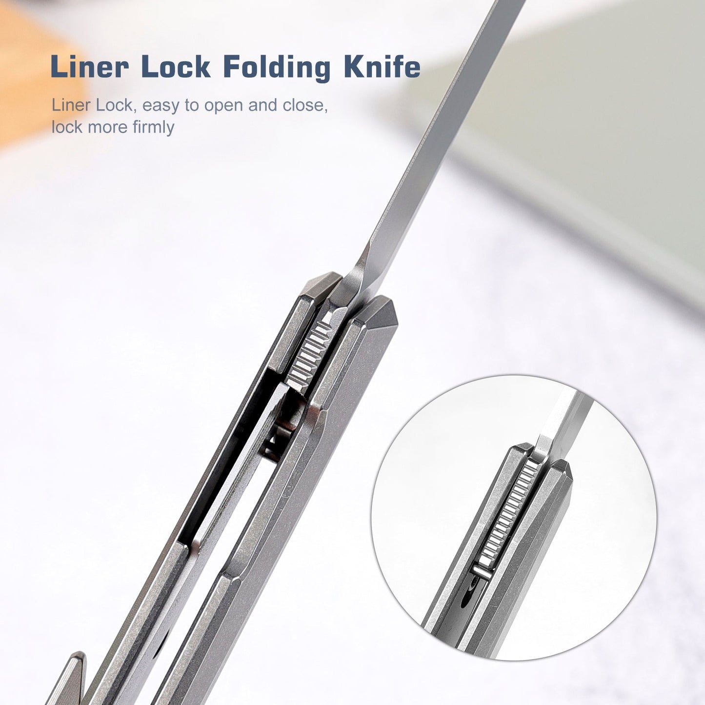 REMETTE RT-ELIGO Knife M390 Blade Titanium Handle Liner Lock Folding Pocket EDC Knife EGA5