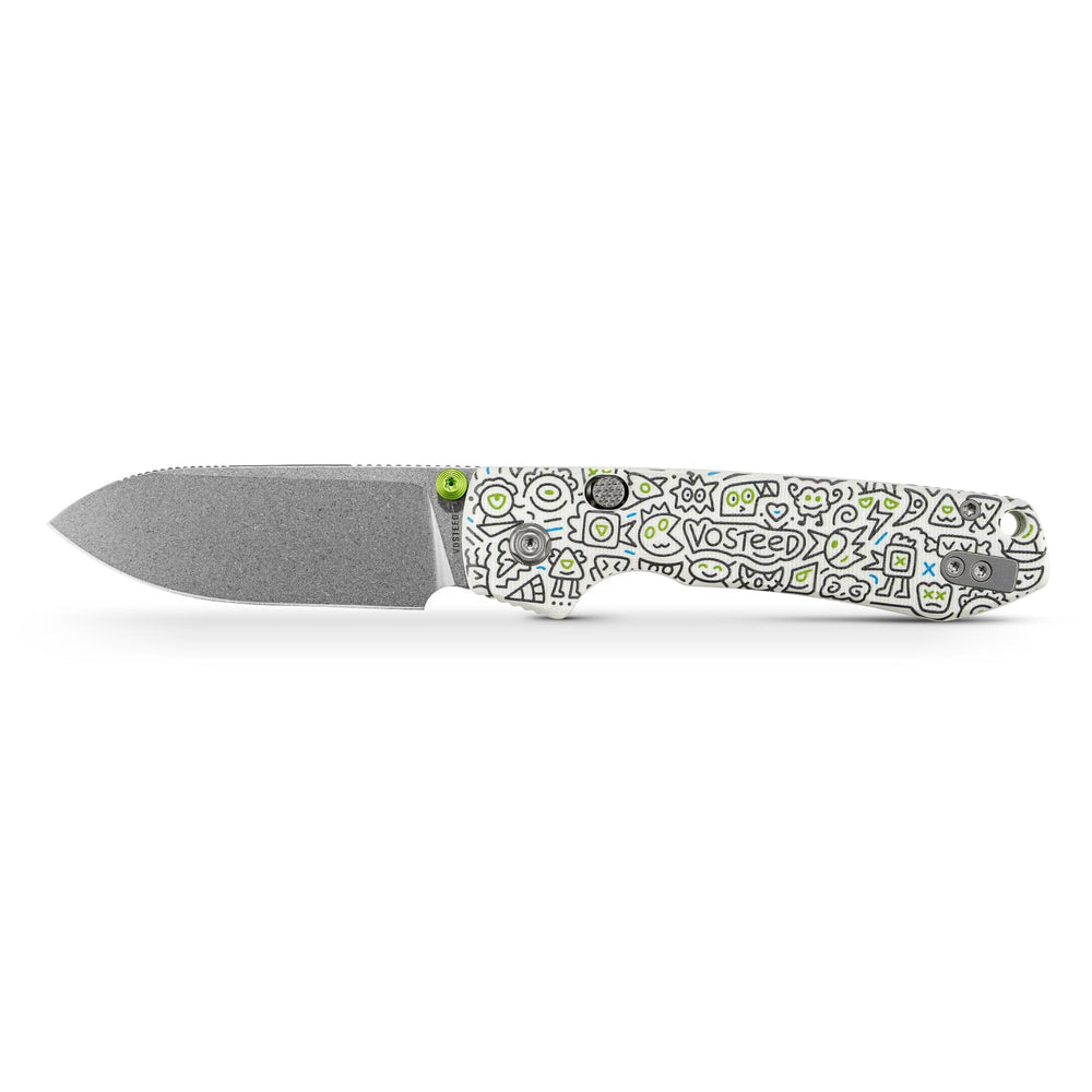 VOSTEED Raccoon® - Top Liner Lock (3.25" 14C28N Blade & G10 Handle) - A2933