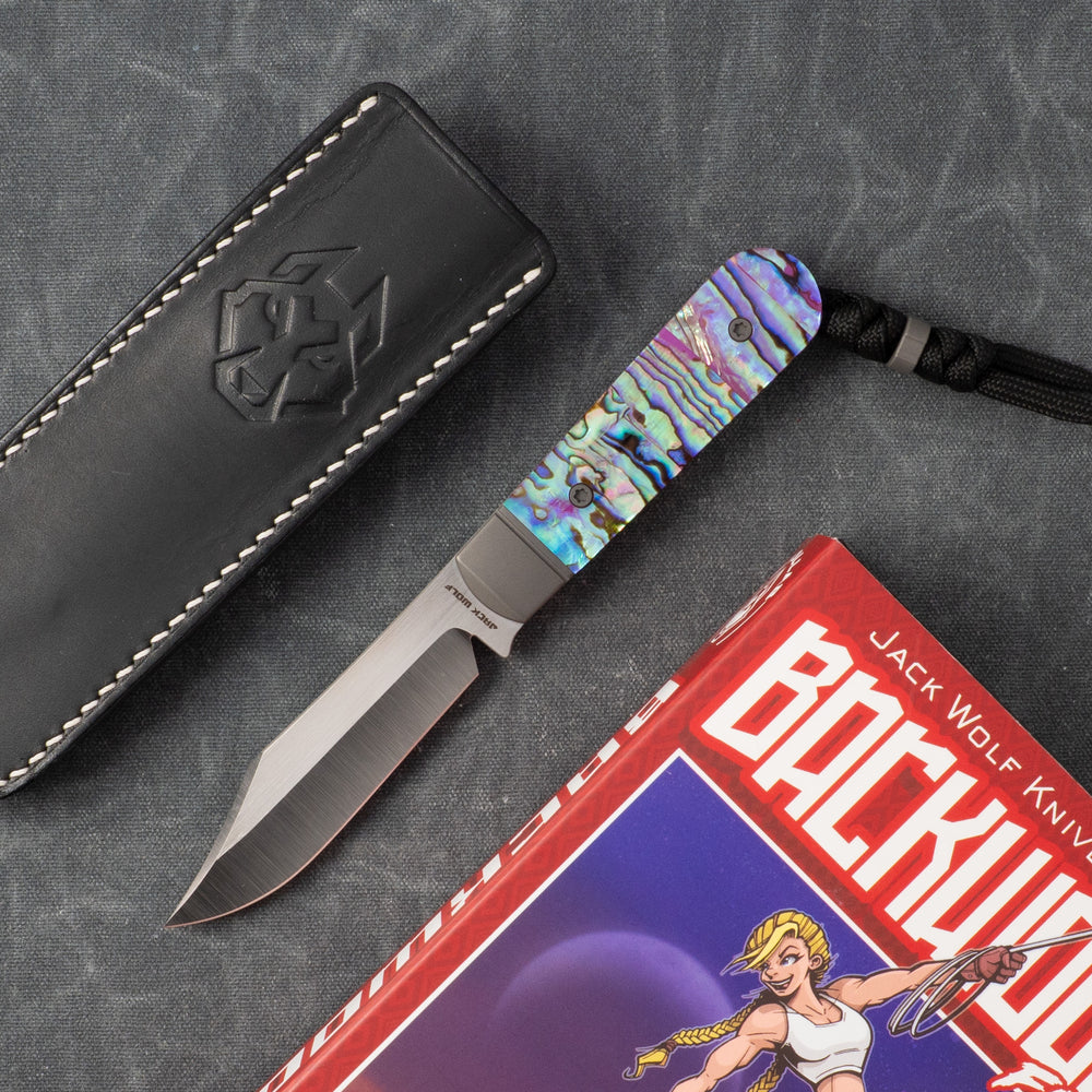 JACK WOLF KNIVES BACKWOODS FIXEDC - ABALONE