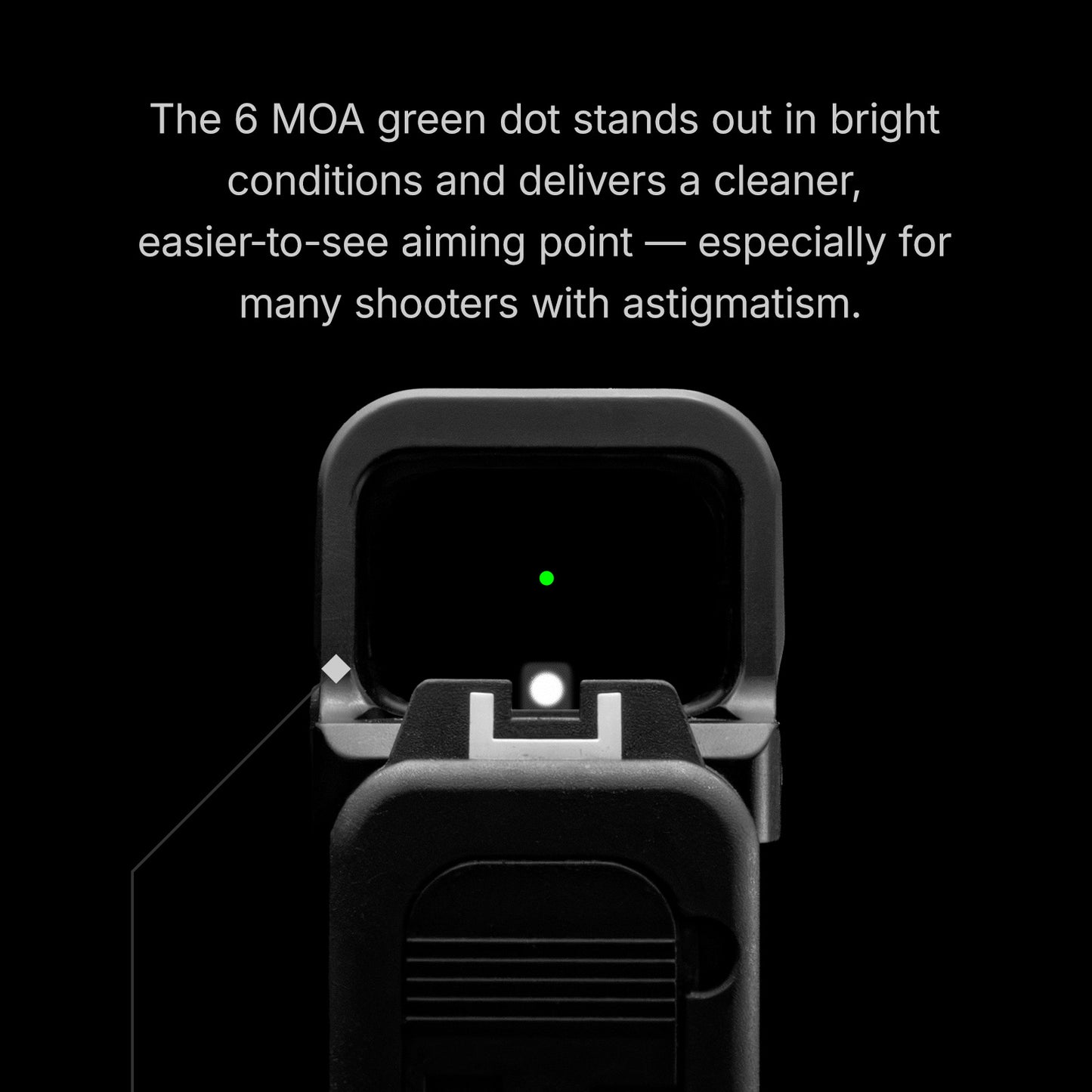 Osight K 6 MOA Dot Sight with RMSc Footprint and Side-Loading Battery