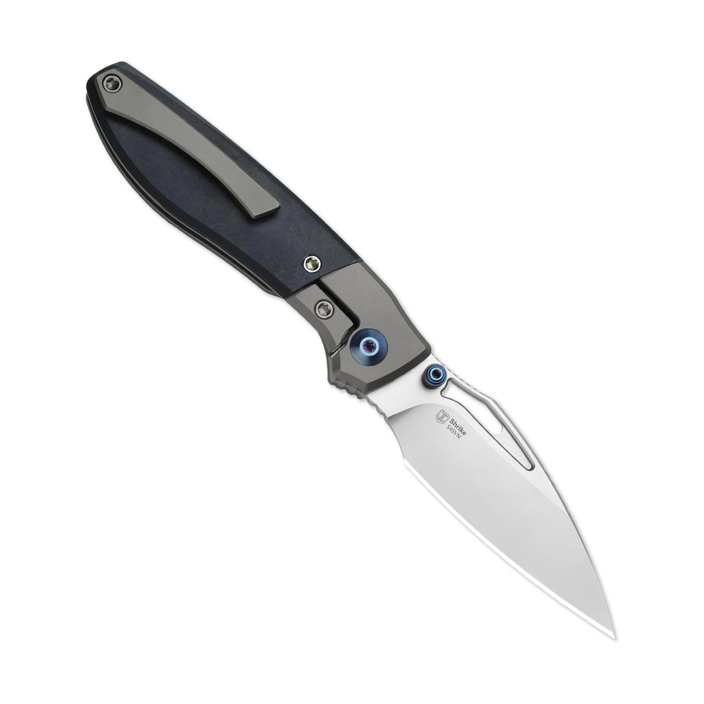 KIZER CUTLERY Shrike | S45VN | Titanium & Richlite | Front Flipper | Ki3746A3