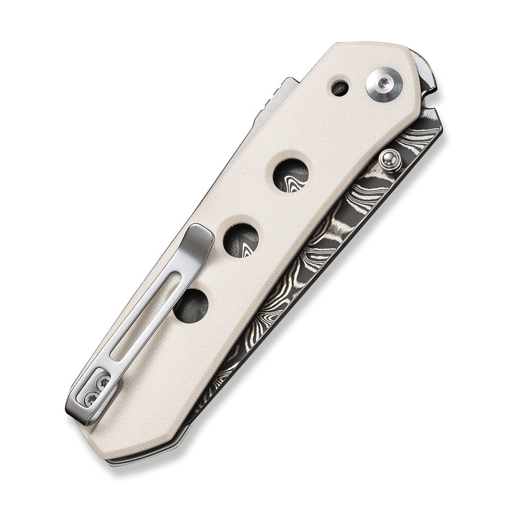 CIVIVI Vision FG Thumb Stud & Superlock Knife G10 Handle (3.54" Damascus Blade) C22036-DS1