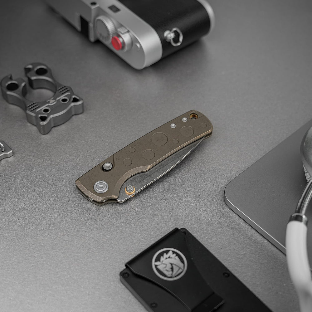 VOSTEED Porcupine TiSlim™ - Top Liner Lock (3.04" S90V Blade & Titanium Handle) - A4807