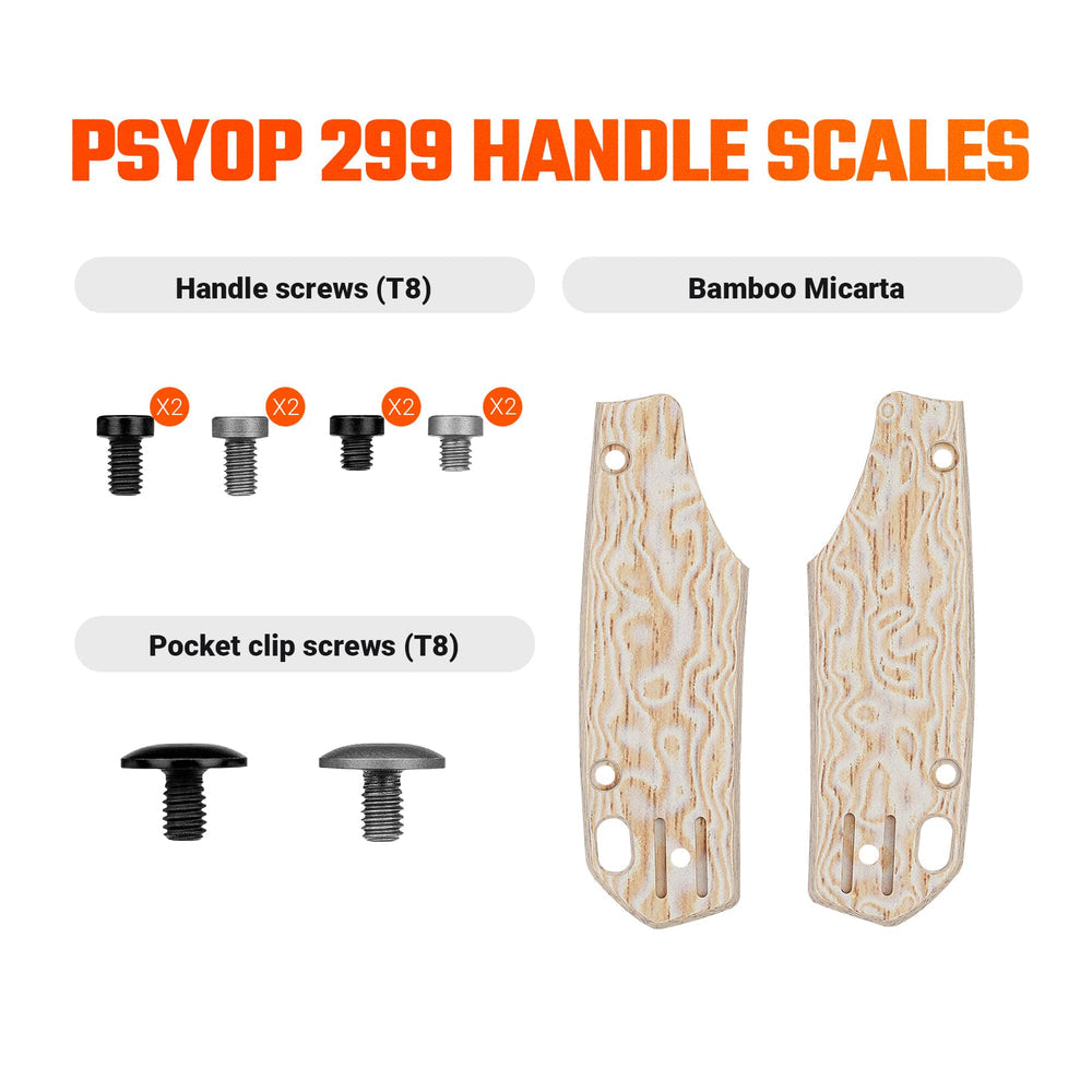 VOSTEED Psyop 299 Handle Scales Kits- W0405