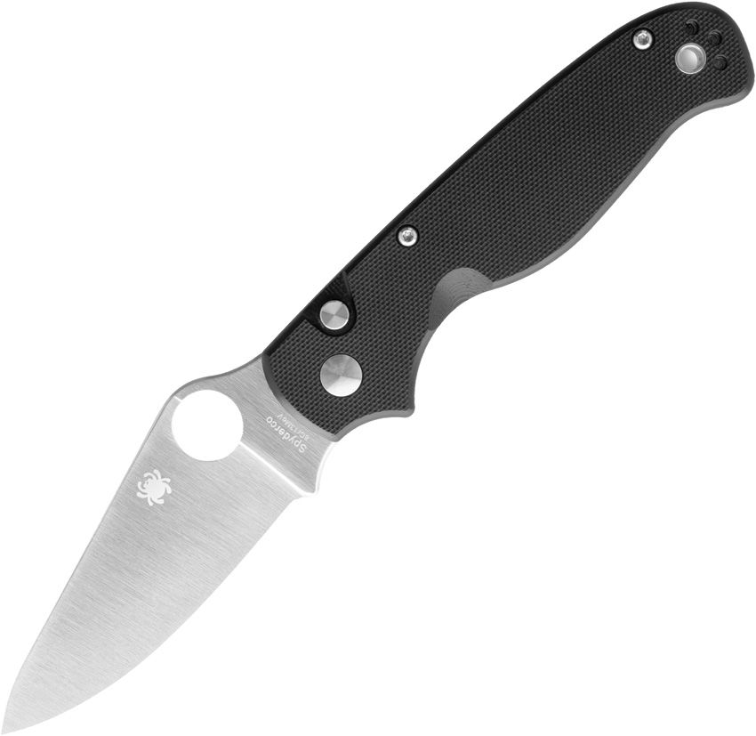 Spyderco ButtonUp Button Lock Black G10