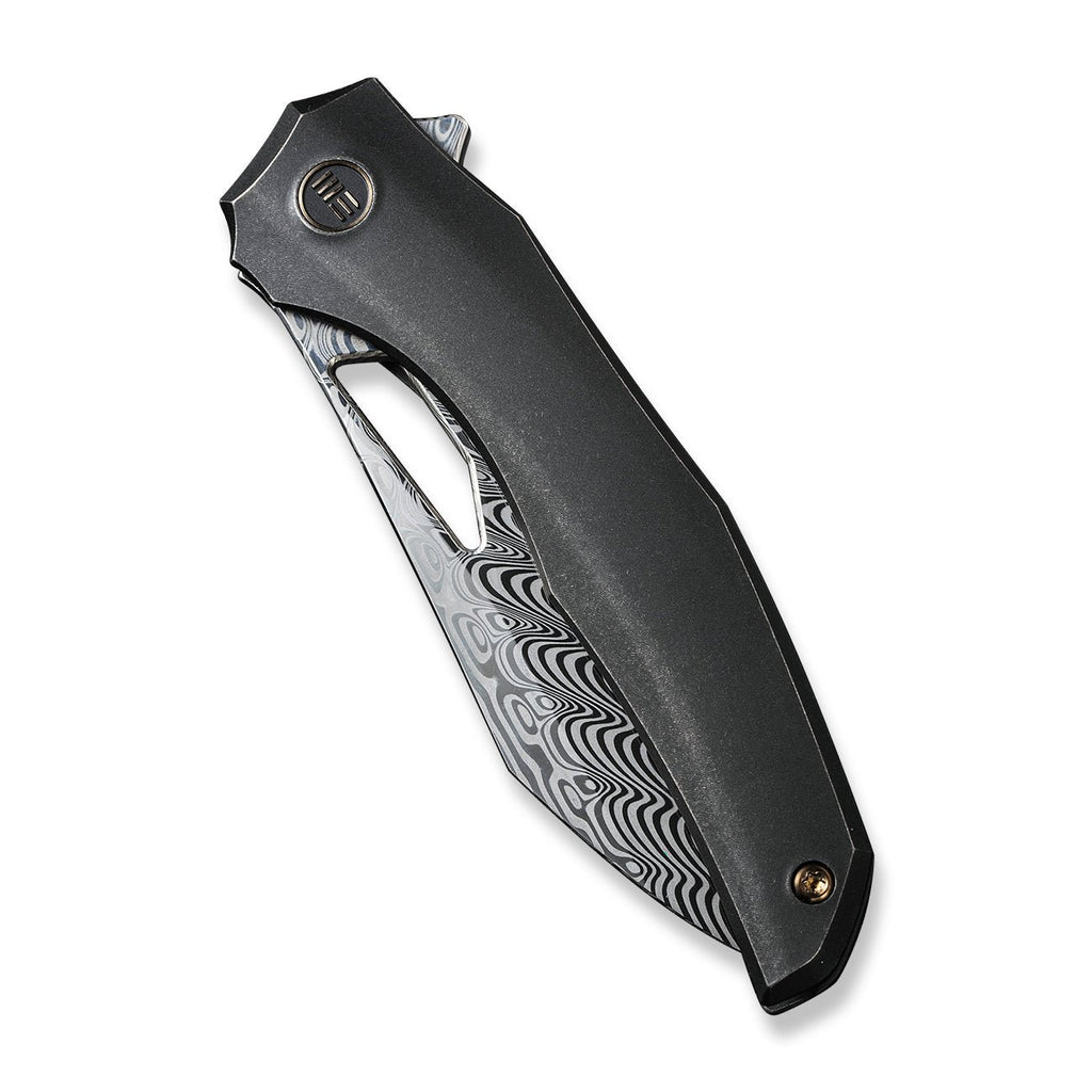 WEKNIFE Ignio Mystery Box Black Titanium Handle (3.3" Hakkapella Damasteel Blade) WE22042B-DS1 MB, With One Free Mystery WE Or CIVIVI Model