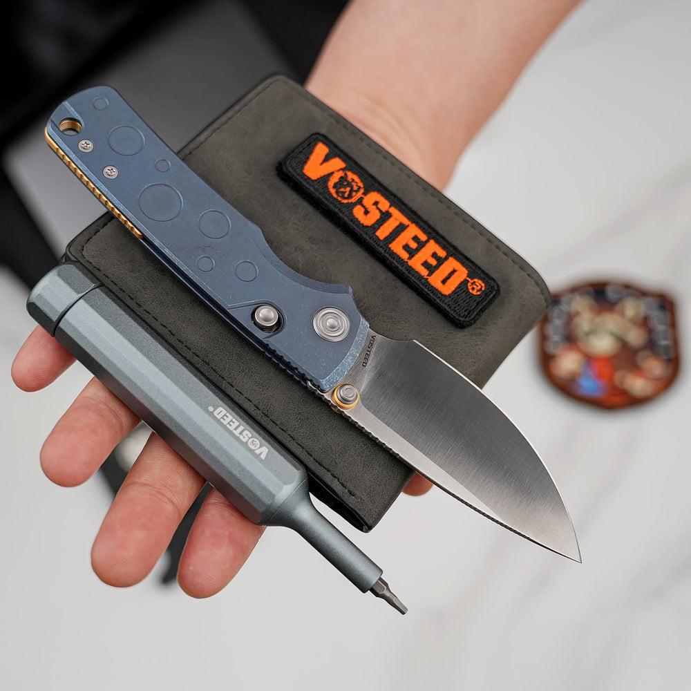VOSTEED Porcupine TiSlim™ - Top Liner Lock (3.04" S90V Blade & Titanium Handle) - A4806