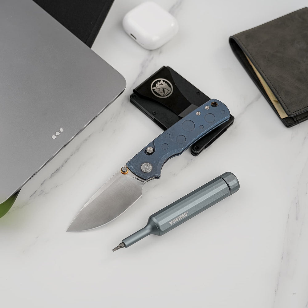 VOSTEED Porcupine TiSlim™ - Top Liner Lock (3.04" S90V Blade & Titanium Handle) - A4806