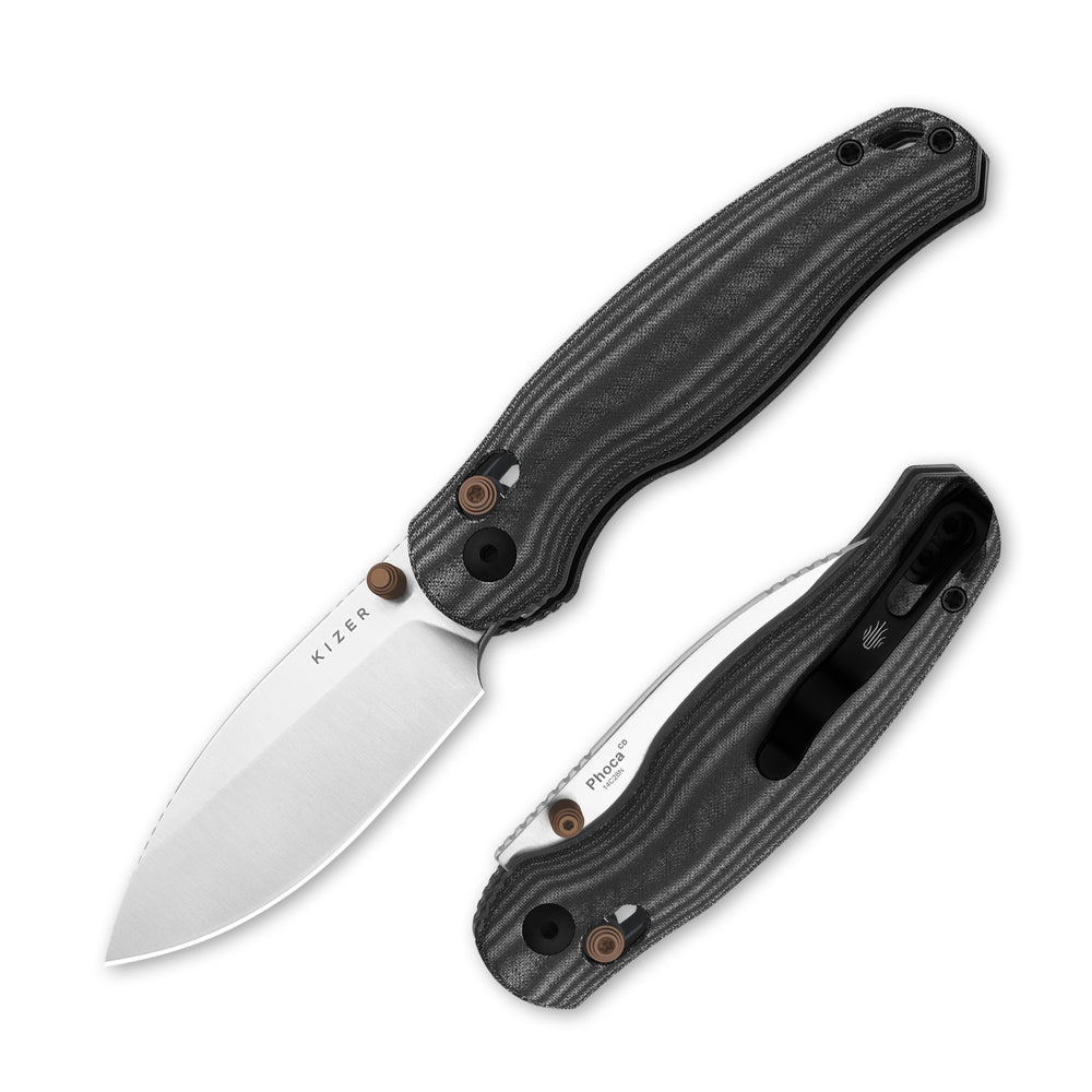 KIZER CUTLERY Phoca CD | 14C28N | Norplex UltreX™ Micarta | Clutch Lock