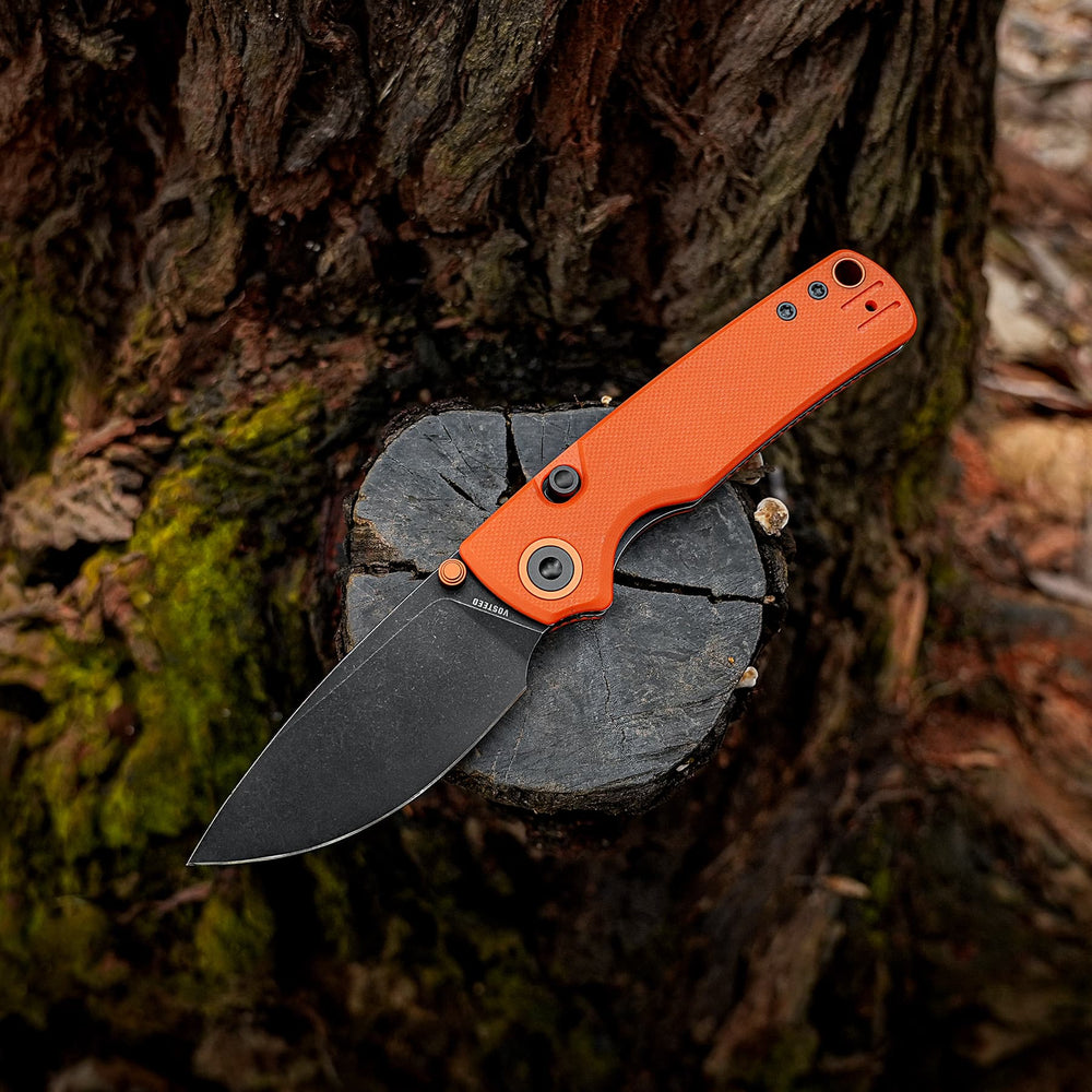 VOSTEED Porcupine- Top Liner Lock (2.99" 14C28N Blade & G10 Handle) - A2628