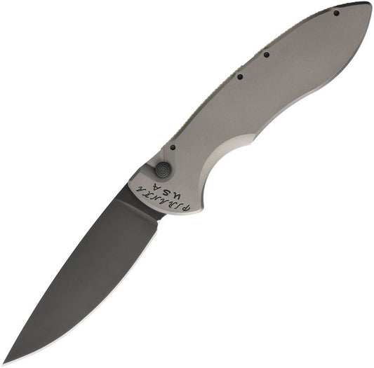 Piranha Knives Auto Fusion Buttonlock Black Gray