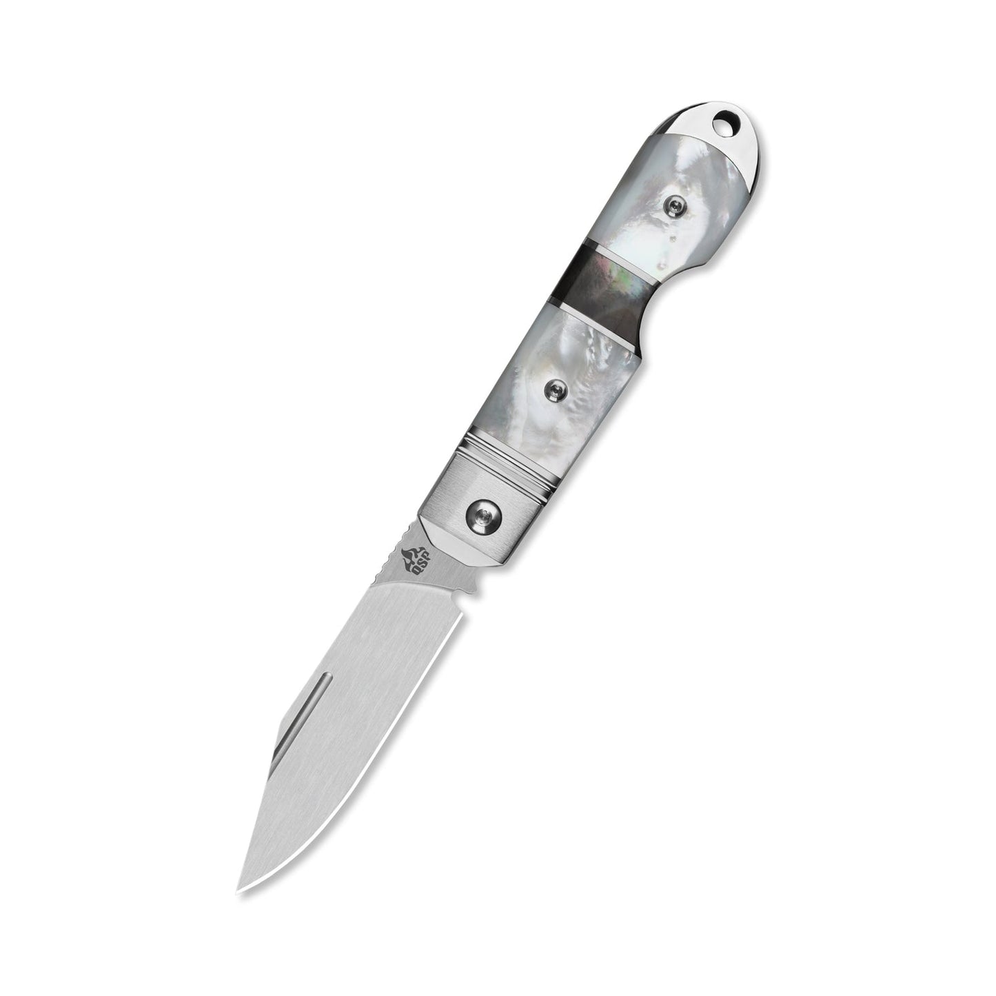 QSP Moray Slip Joint Pocket Knife Vanax blade Solid Mother of Pearl Handle-Limited Edition