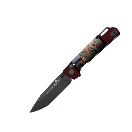 BEAR & SON UV Artwork Nekama™ I Pin-up Calendar Art Bomber Knives