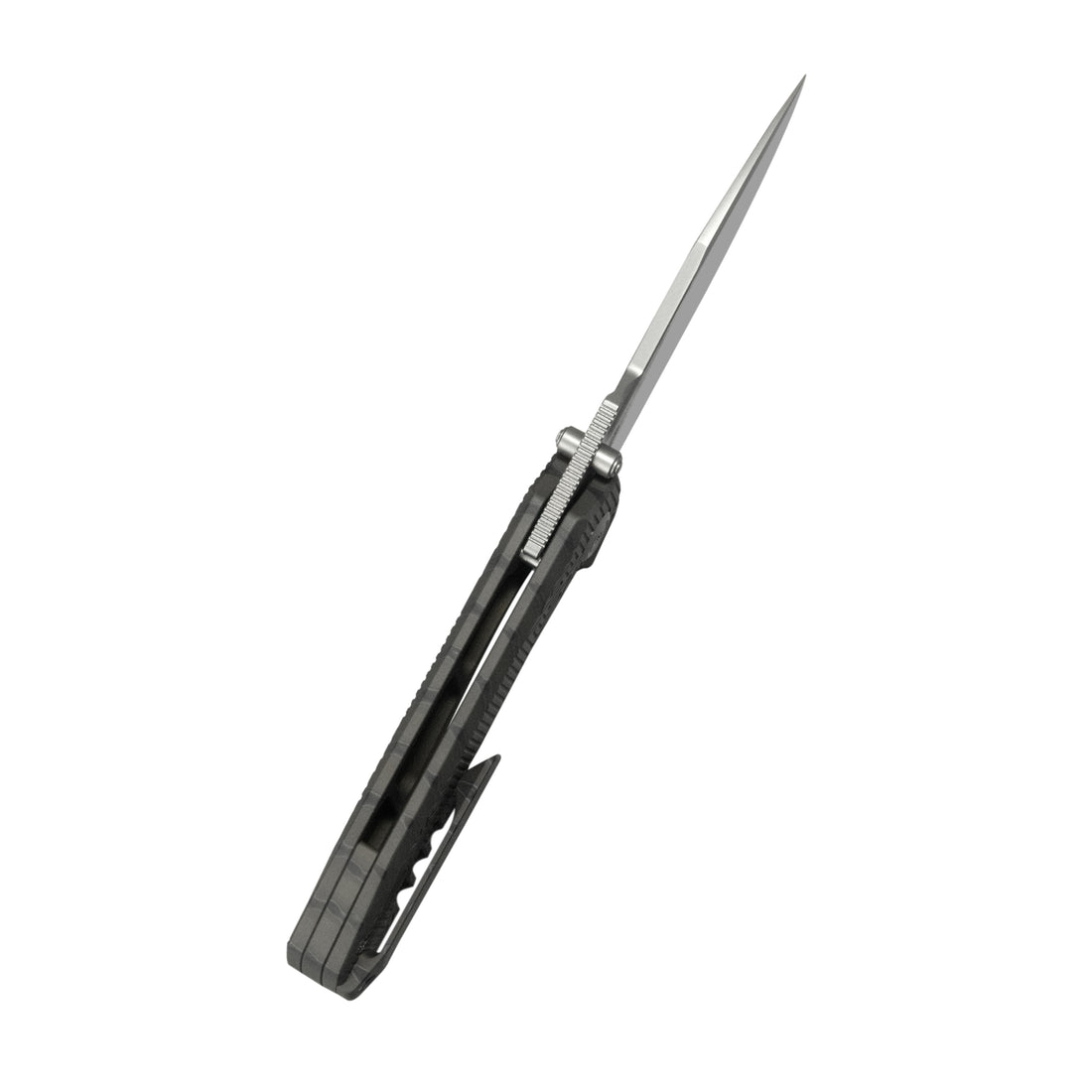 KB Agera Frame Lock Pocket Folding Knife Flame Titanium w/ Maze Pattern Milling Handle 3.03'' Beadblast M390 Blade KB437B