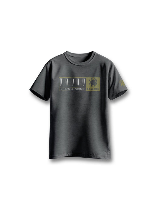 SPYDERCO T-Shirt Life's A Grind™ Heather Gray