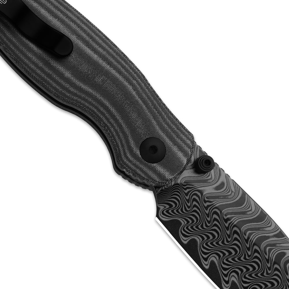 KIZER CUTLERY Phoca BD | Damascus | Norplex UltreX™ Micarta | Button Liner Lock