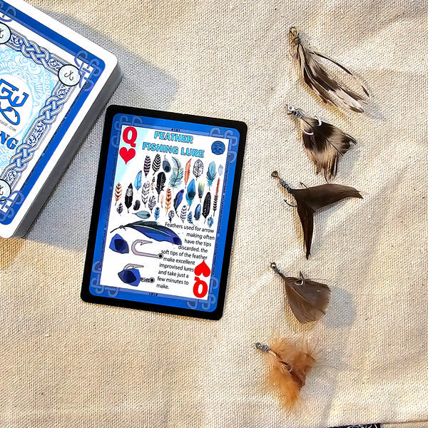 GRIM WORKSHOP Grim Survival Playing Cards Fishing Deck : 54 Survival Fishing Playing Cards