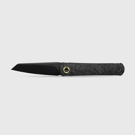 KIZER CUTLERY Feist 3 | CPM S90V + Matte DLC Ultra | Reverse Tanto | Titanium (Matte DLC Ultra) & Carbon Fiber | KizerX™ 3499.3A1