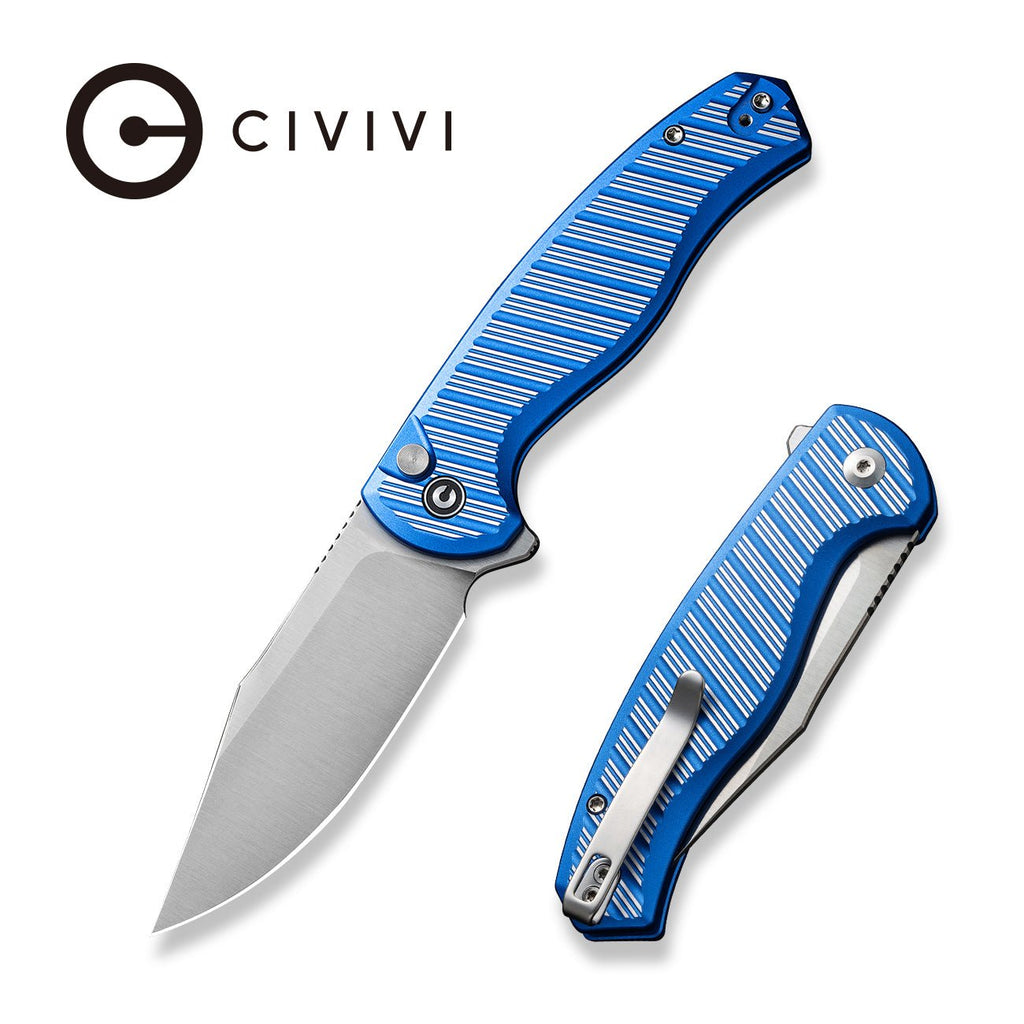 CIVIVI Stormhowl Flipper & Button Lock Knife Aluminum Handle (3.3" Nitro-V Blade) C23040B-2