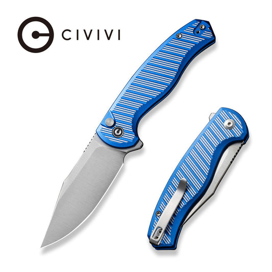 CIVIVI Stormhowl Flipper & Button Lock Knife Aluminum Handle (3.3" Nitro-V Blade) C23040B-2