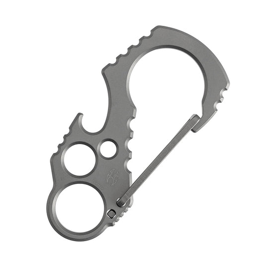 Kansept EDC Tools Carabiner C011A2 Titanium EDC Keychain Clip Beadblasted Titanium Koch Tools Designed