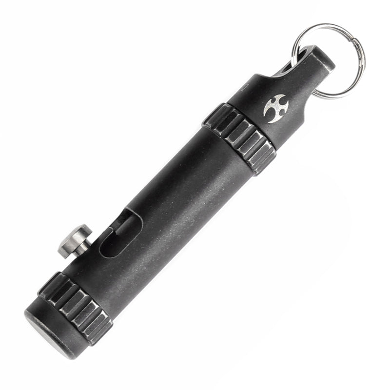 Kansept EDC Bolt Fidget G013A2 Blackwash Titianium with Bolt Mechanism for Stress Relieving with Key Chain for Lanyard Hole-Kevin Passon Designed